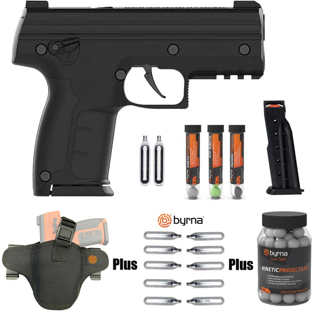Byrna SD black self defense kit with holster and accessories