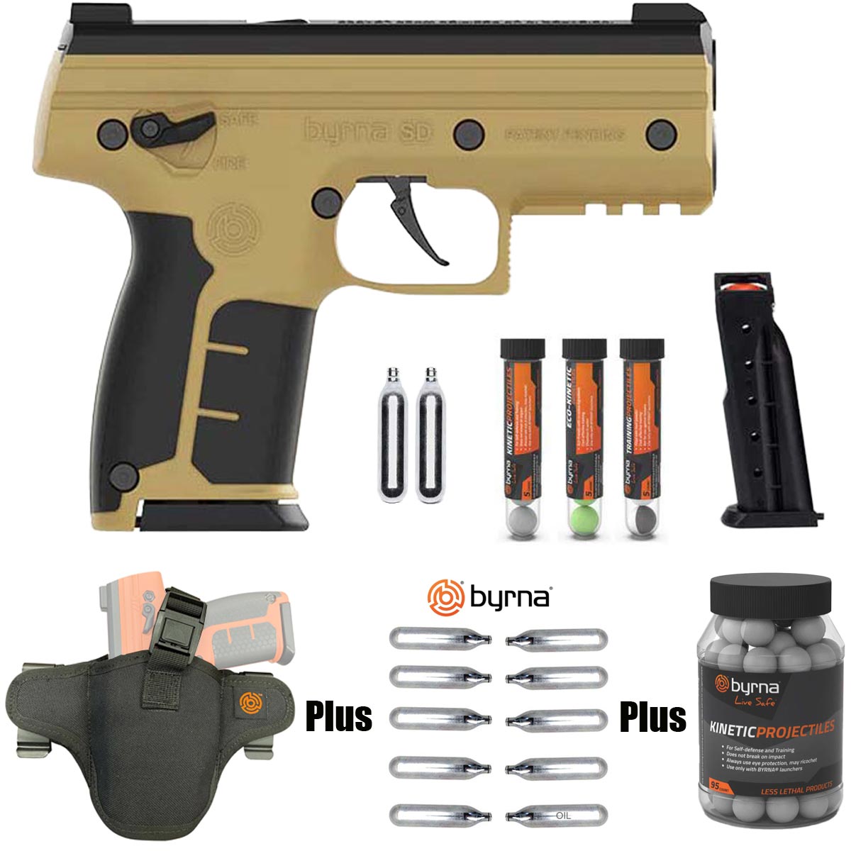 Byrna SD Tan Bundle kit