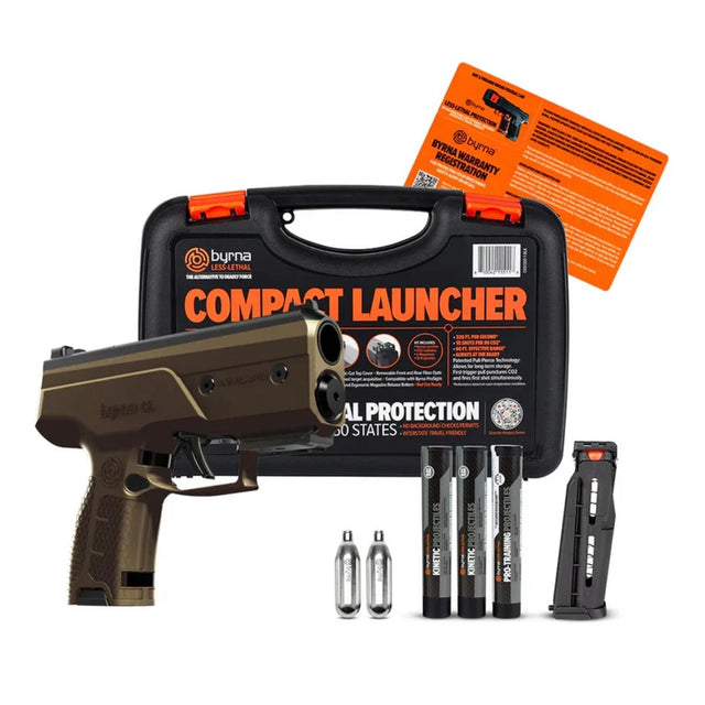 Byrna CL Bronze Universal Kit with case, 2 magazines, 2 co2 cartridges and 3 tubes of projectiles