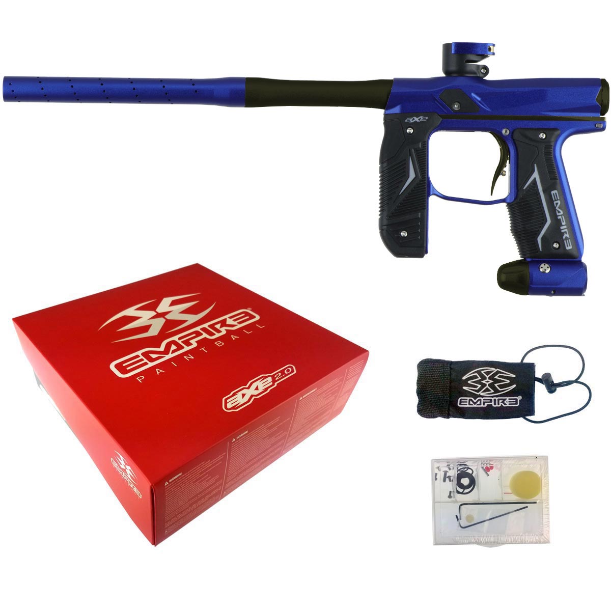 Empire Axe 2.0 Paintball Marker Dust Blue Dust Black