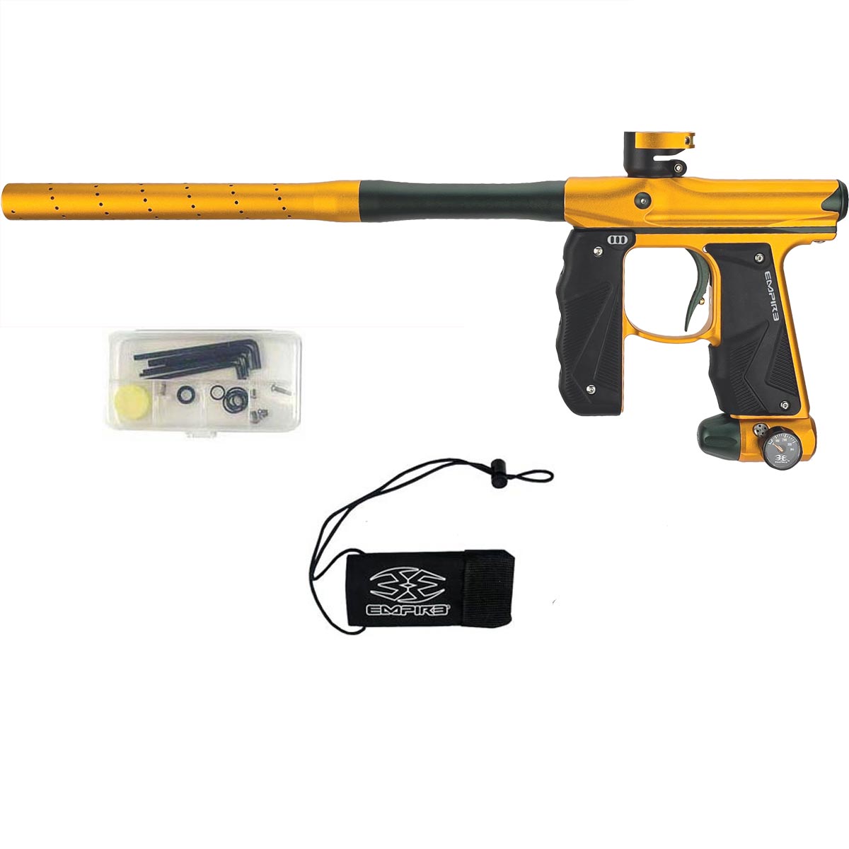 Empire Mini GS Paintball Marker Dust Honey Gold Pine Green