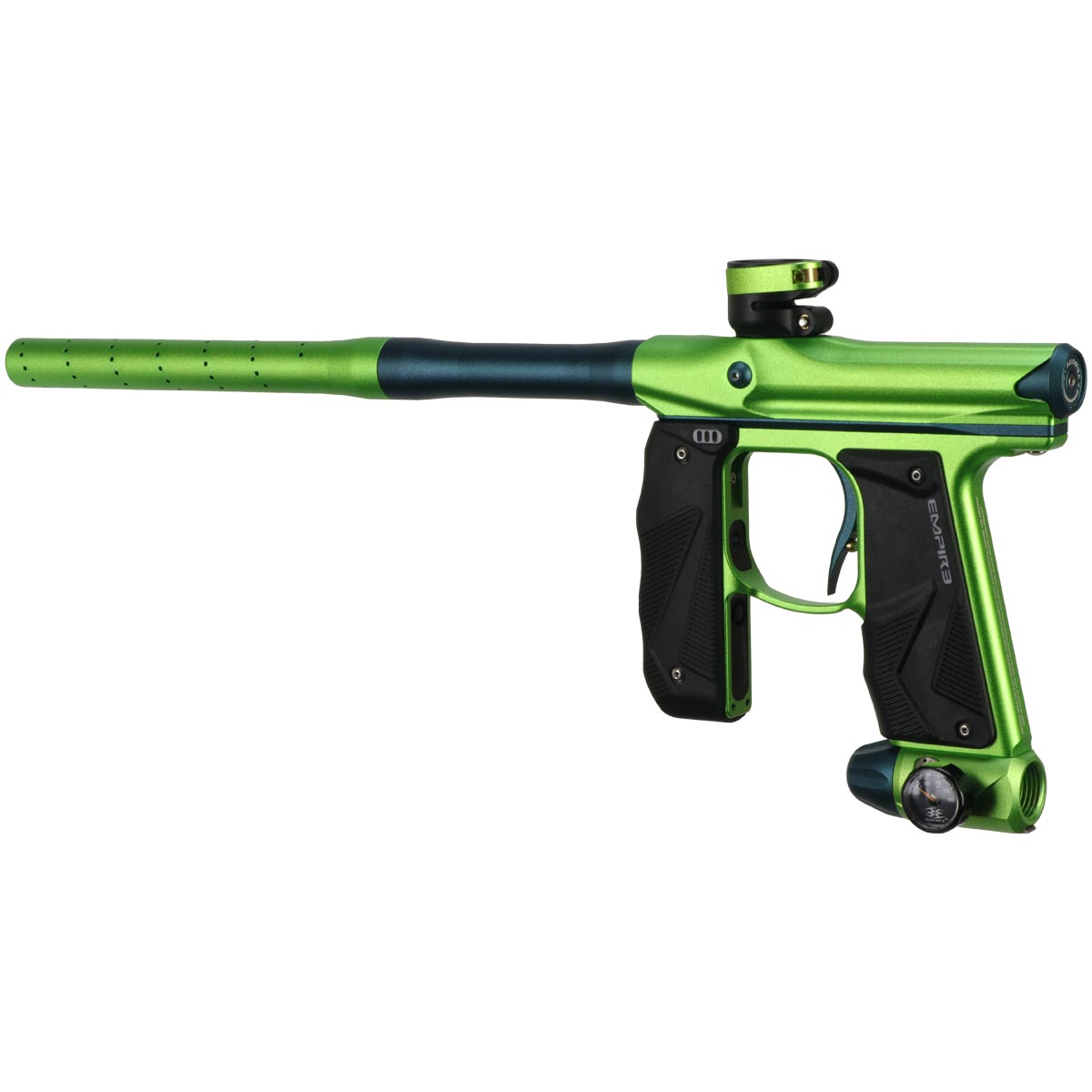 Empire Mini GS Paintball Marker Cadmium Green Admiral Blue Dust Rookie Package