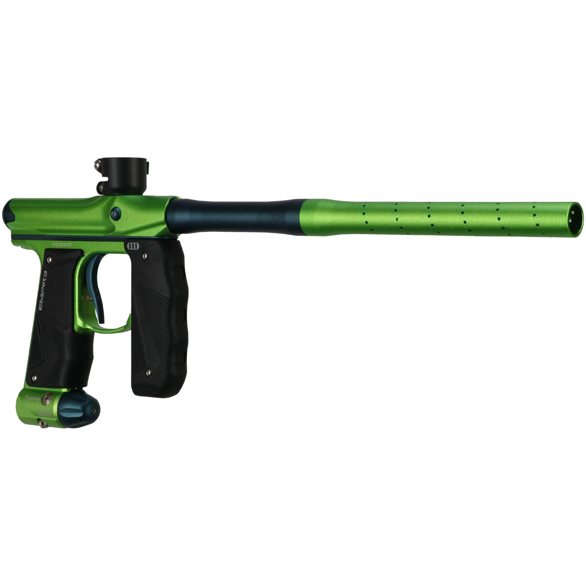 Empire Mini GS Paintball Marker Cadmium Green Admiral Blue Dust Rookie Package