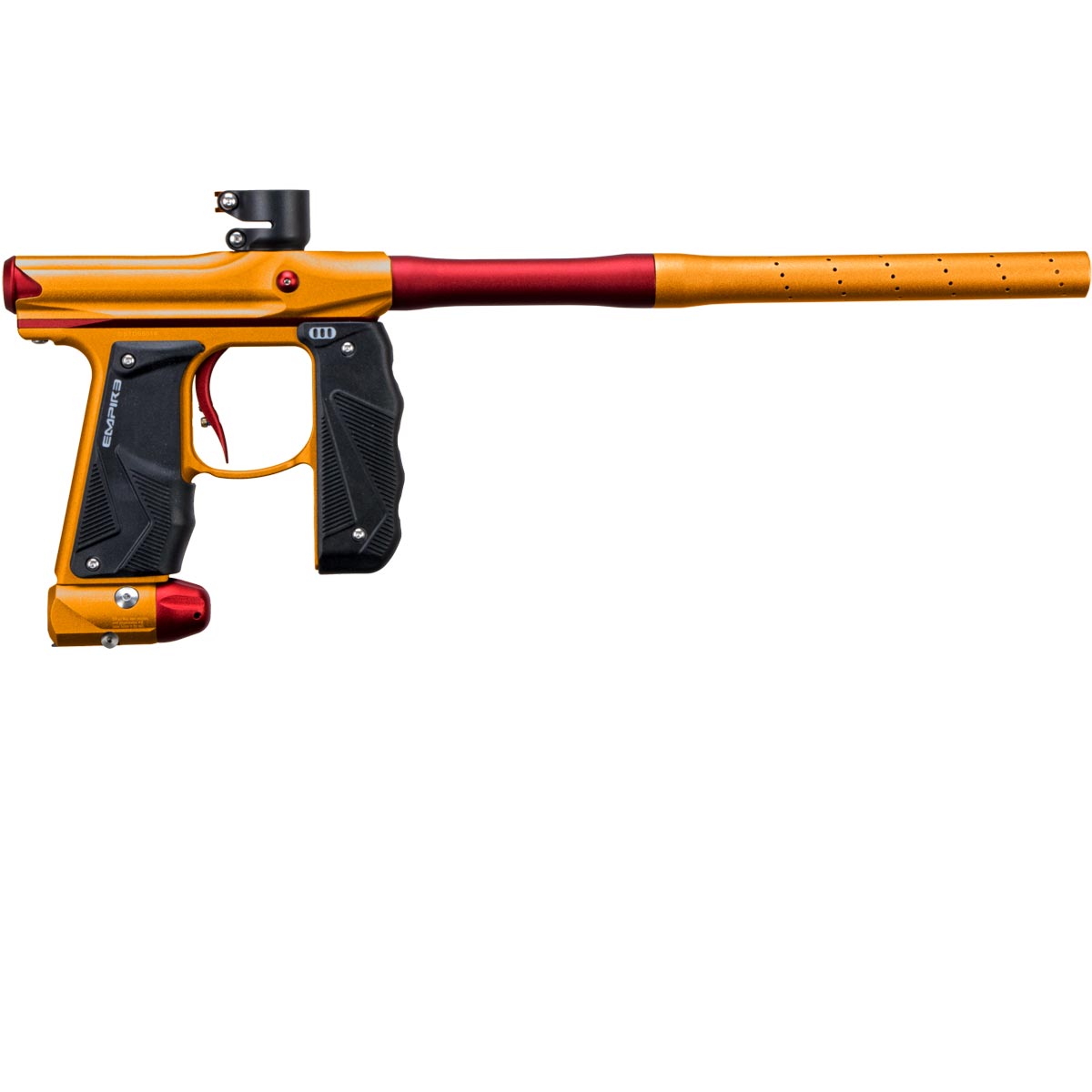 Empire Mini GS Paintball Marker Orange Red Dust w 2 PC Barrel
