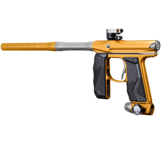 Empire Mini GS Paintball Marker Gold Silver Dust w 2 PC Barrel