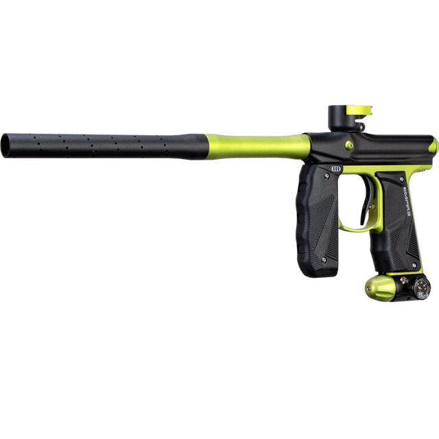 Empire Mini GS Paintball Gun Black Lime Green Dust w 2 PC Barrel