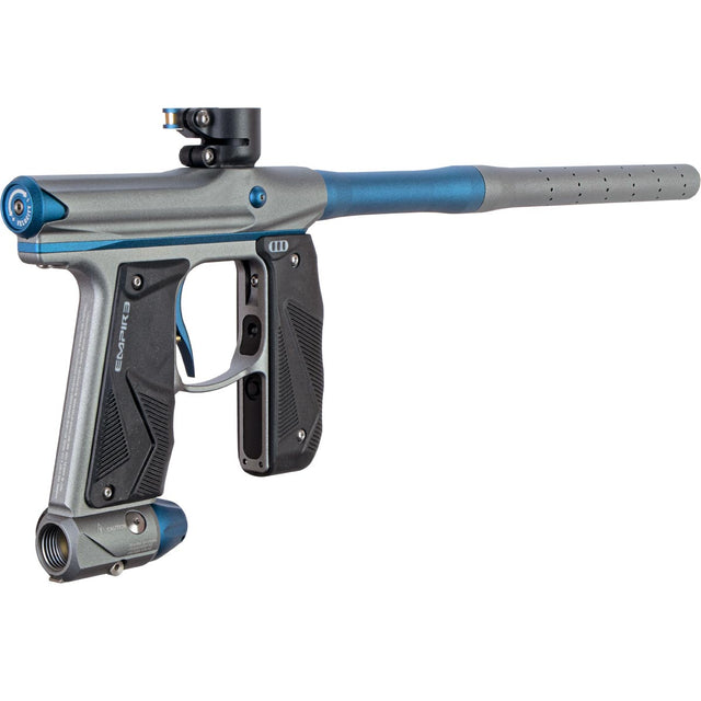 Empire Mini GS Paintball Marker Grey / Navy Blue Dust w 2 PC Barrel Rookie Package