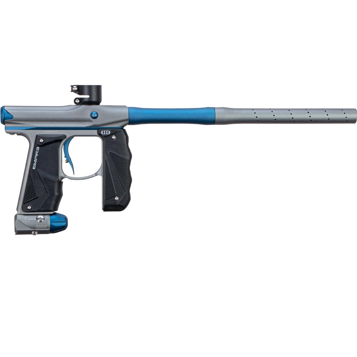 Empire Mini GS Paintball Marker Grey / Navy Blue Dust w 2 PC Barrel Rookie Package