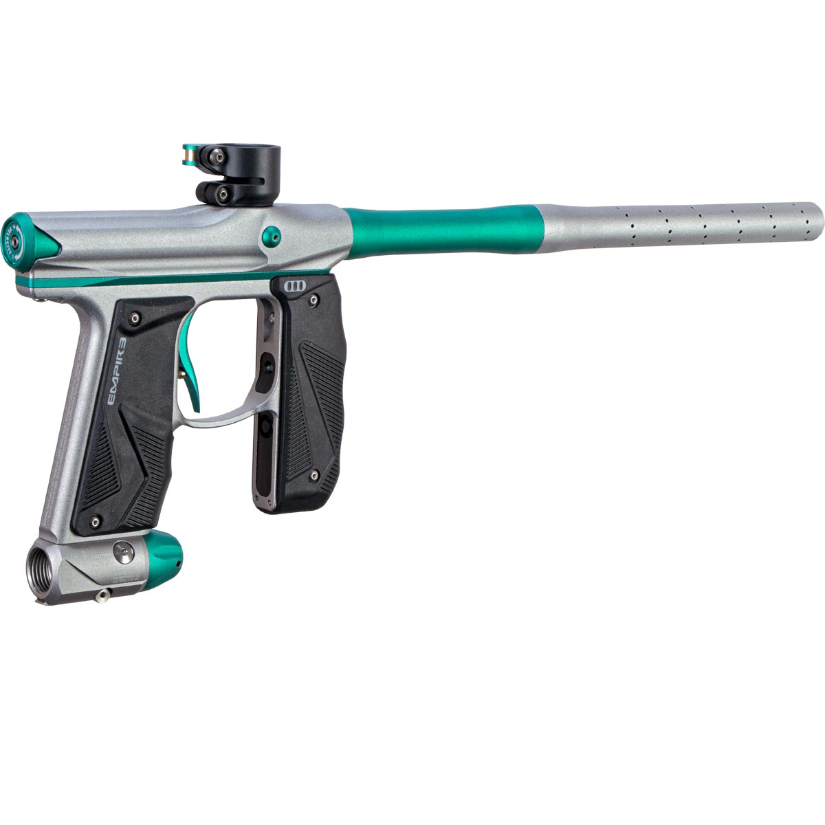 Empire Mini GS Paintball Marker Grey Teal Dust w 2 PC Barrel
