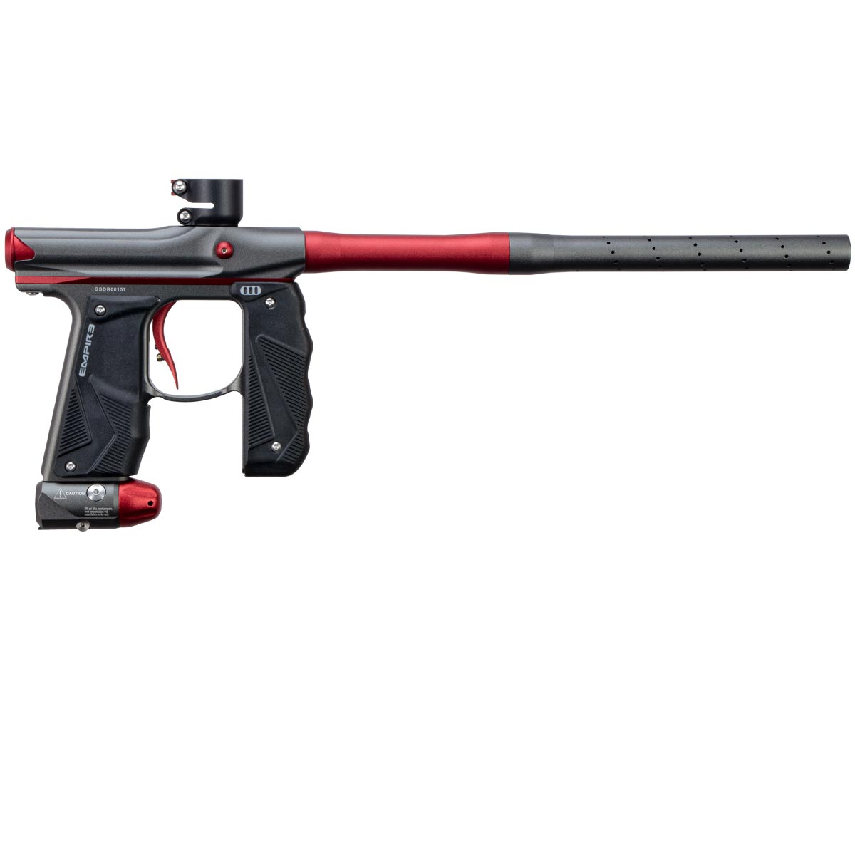 Empire Mini GS Paintball Marker Grey Red Dust w 2 PC Barrel
