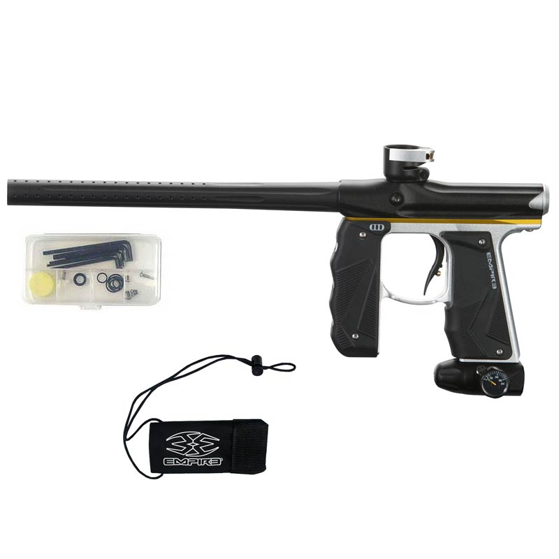 Empire Mini GS Paintball Gun Black/ Silver/ Yellow Dust *Demo*