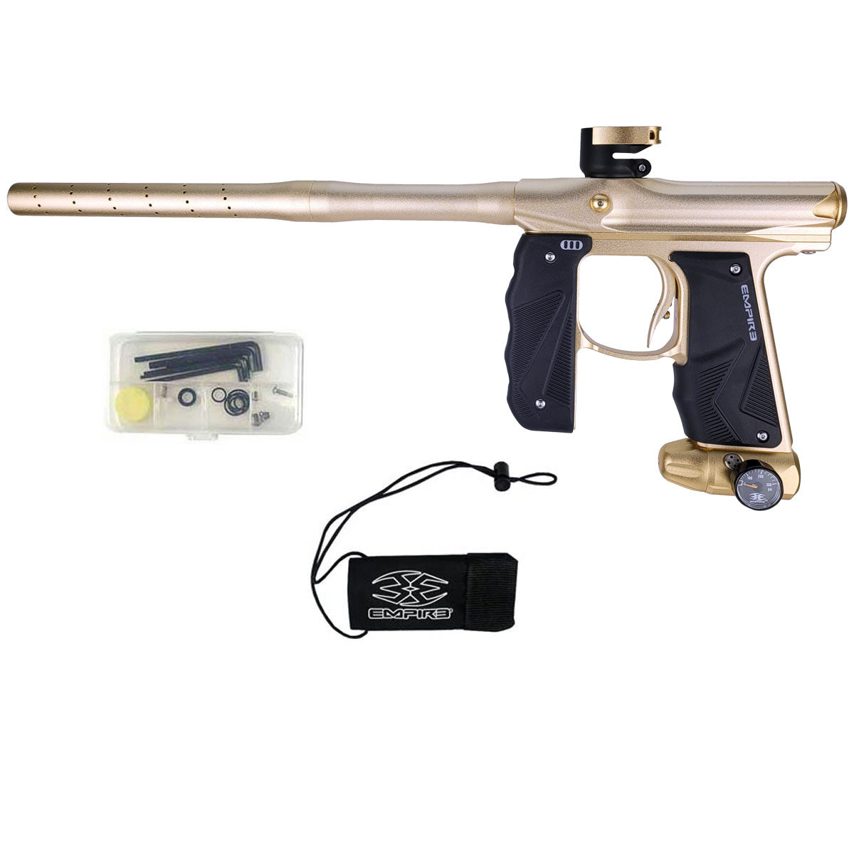 Empire Mini GS Paintball Marker Tan Dust w 2 PC Barrel