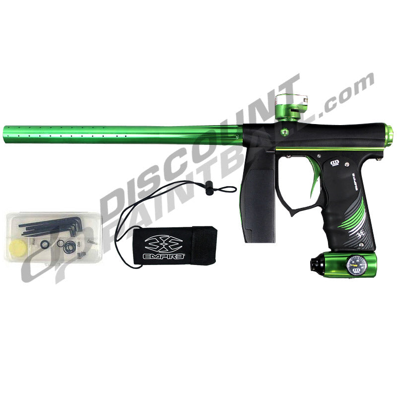 Empire Mini Paintball Gun SE - Black Dust/ Green Polished
