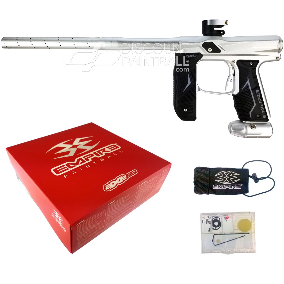 Empire Axe 2.0 Paintball Marker Dust Silver