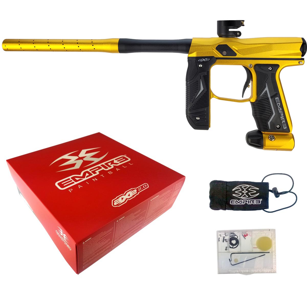 Empire Axe 2.0 Paintball Marker Dust Gold Dust Black