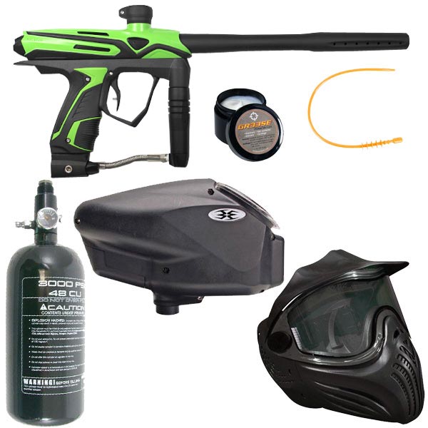 GOG eXTCy Paintball Gun With Blackheart Board Freak Green Package B