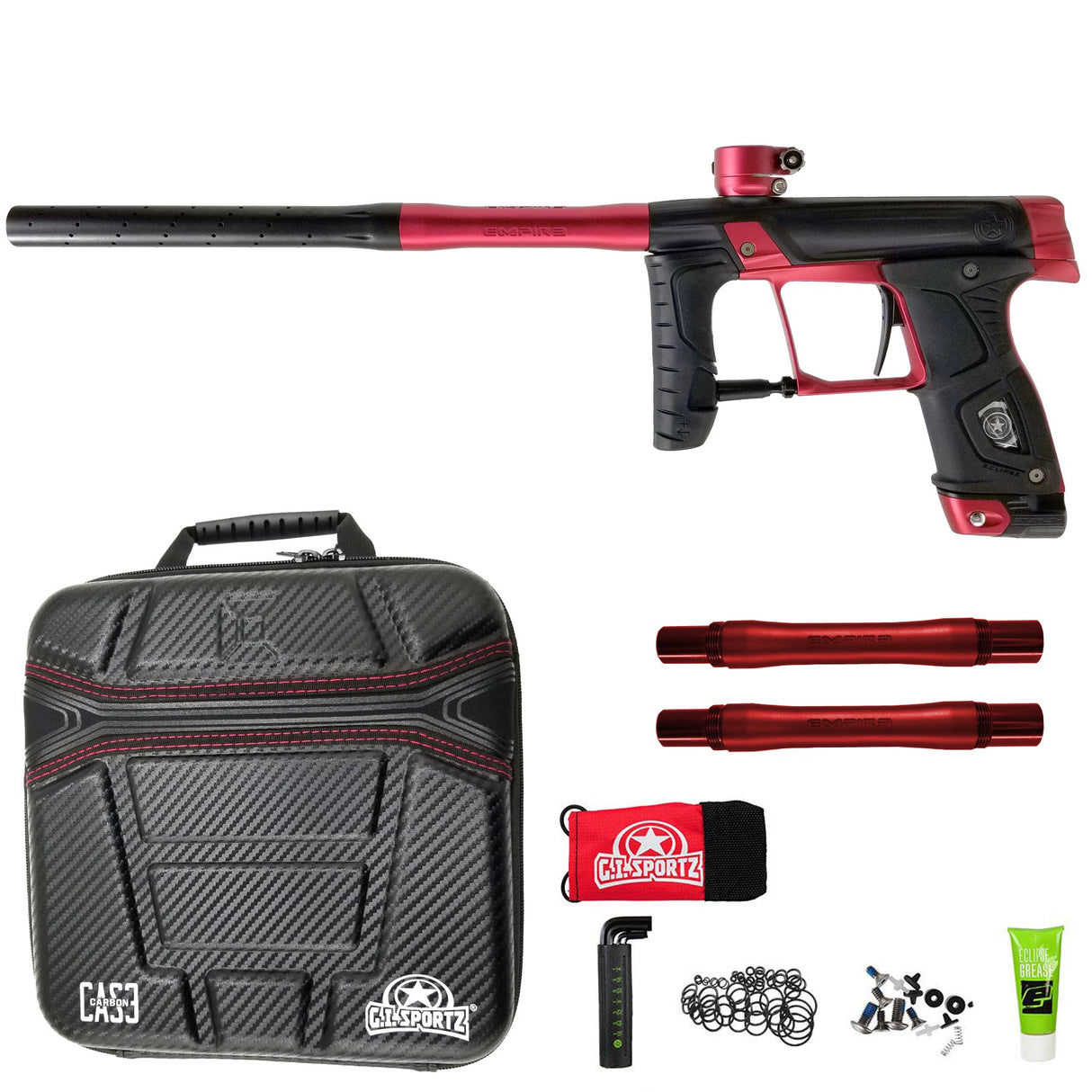 GI Sportz Stealth 160R Paintball Marker Black Red