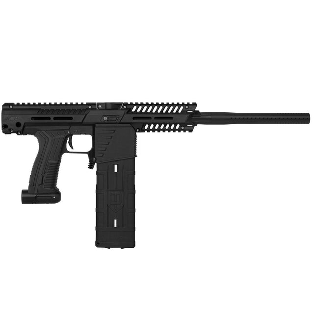 Planet Eclipse EMF100 Sport Mag Fed Paintball Marker Black with magazine and short shroud installed