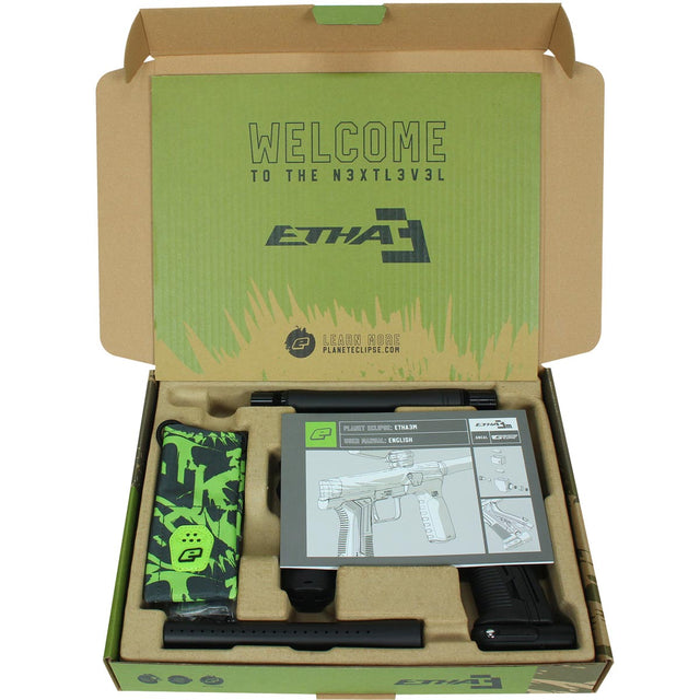 Planet Eclipse Etha 3M Paintball Marker Black in box view
