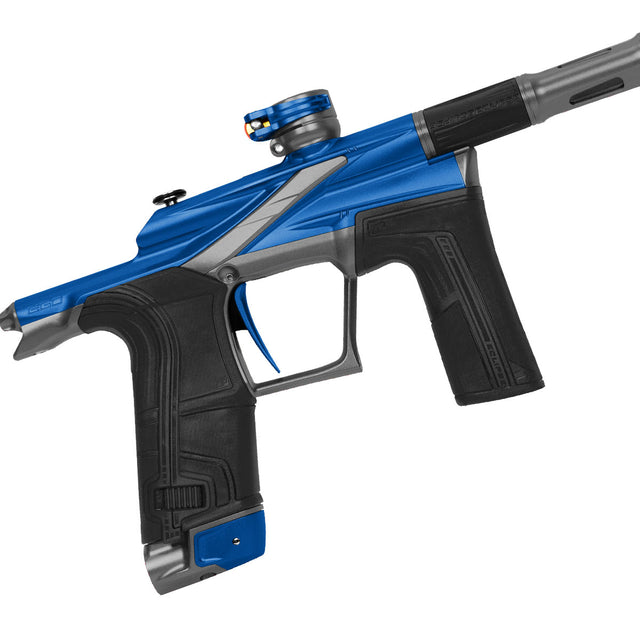 Right side close up Planet Eclipse Ego LV2 Paintball Marker Onslaught on a white background.