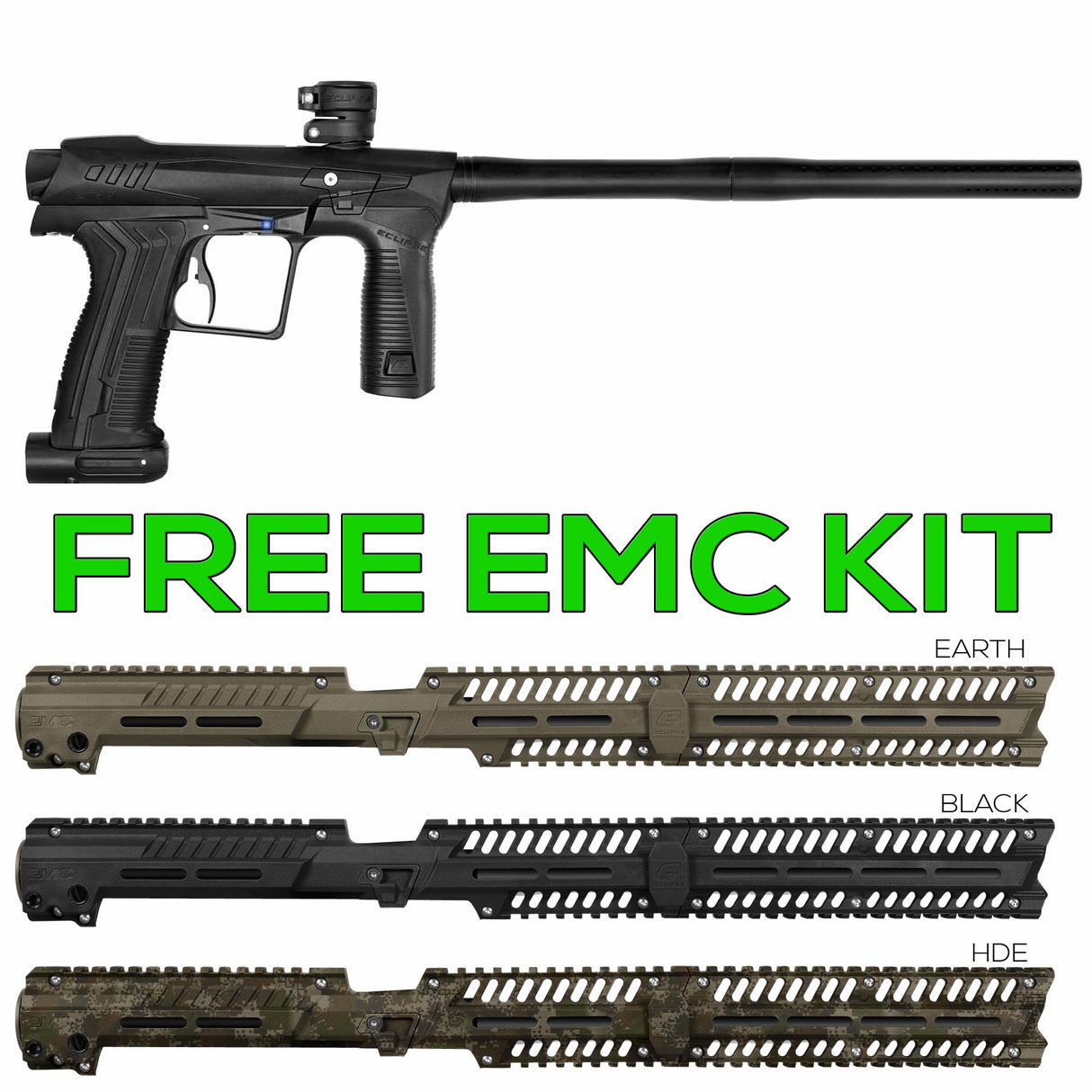 Planet Eclipse Etha 2 Paintball Marker Black w FREE EMC Kit