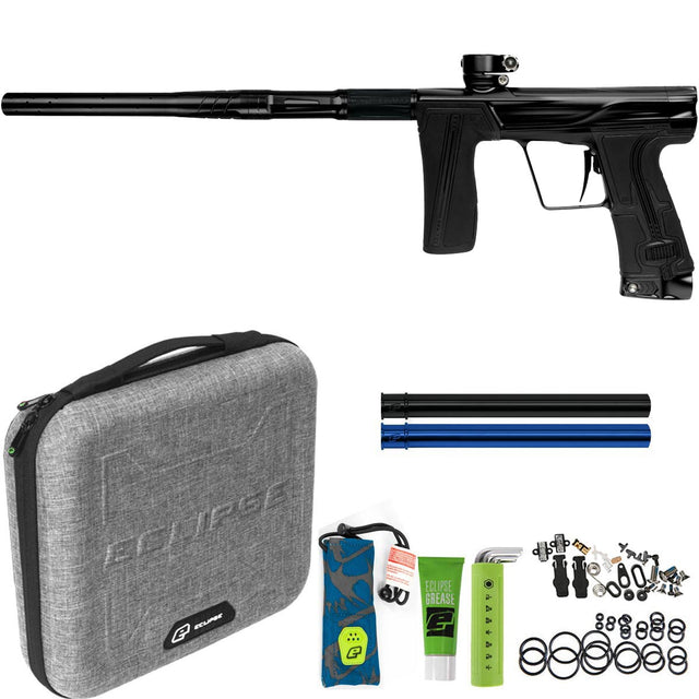 Planet Eclipse Geo R5 Midnight Resistance paintball marker with case and accessories