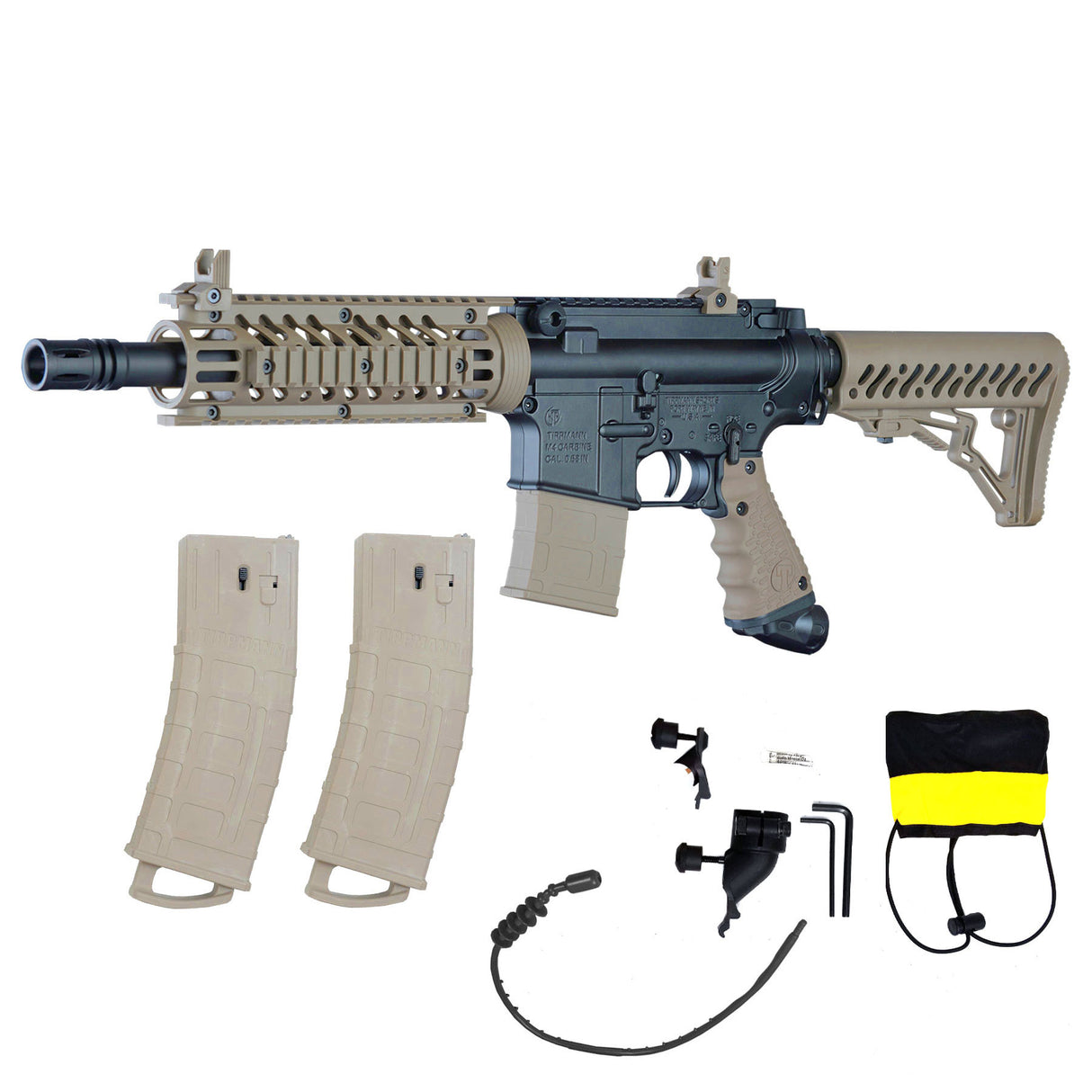 Tippmann TMC Mag Fed Paintball Marker Black Tan