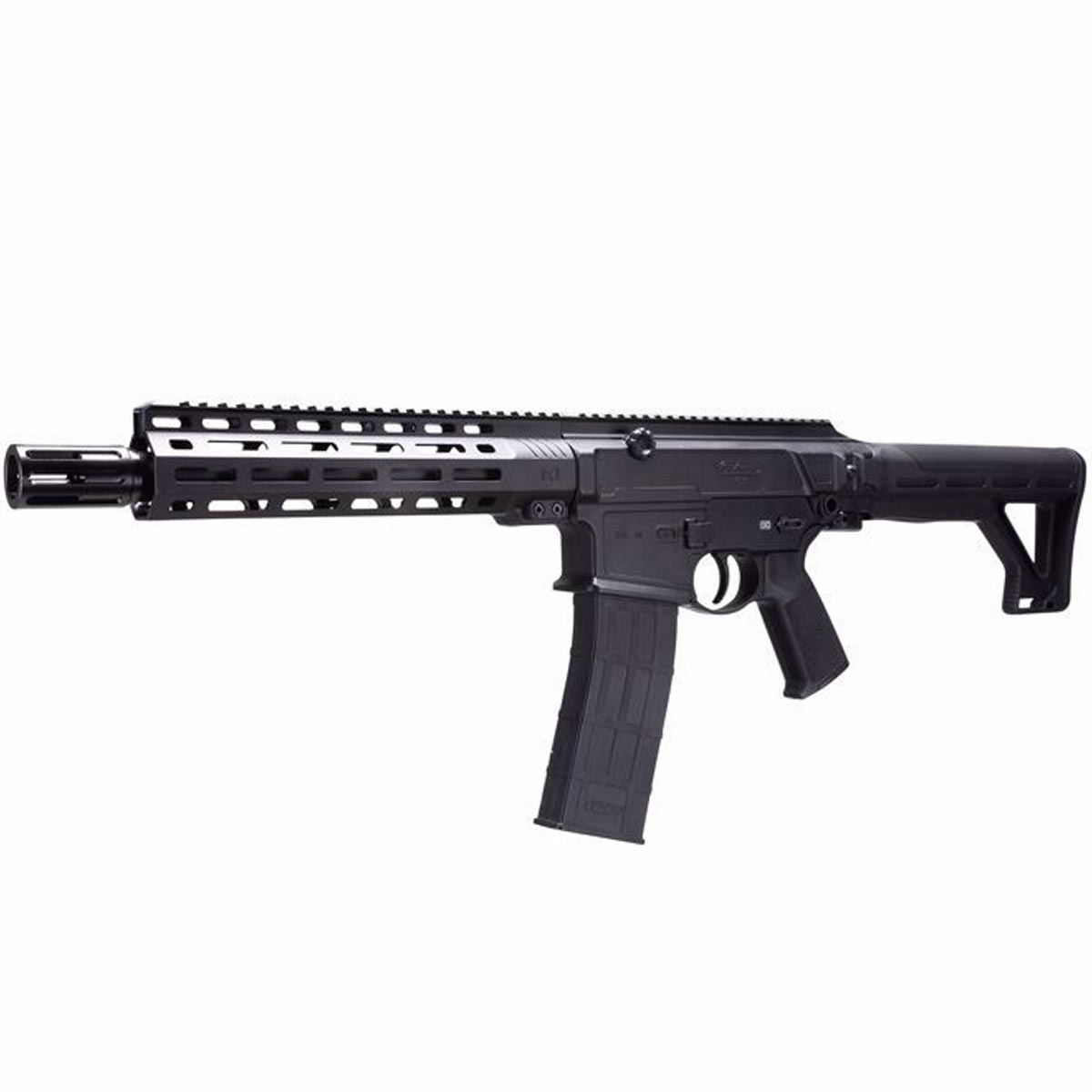 T4E TC68 Full Auto Paintball Rifle Black angled picture