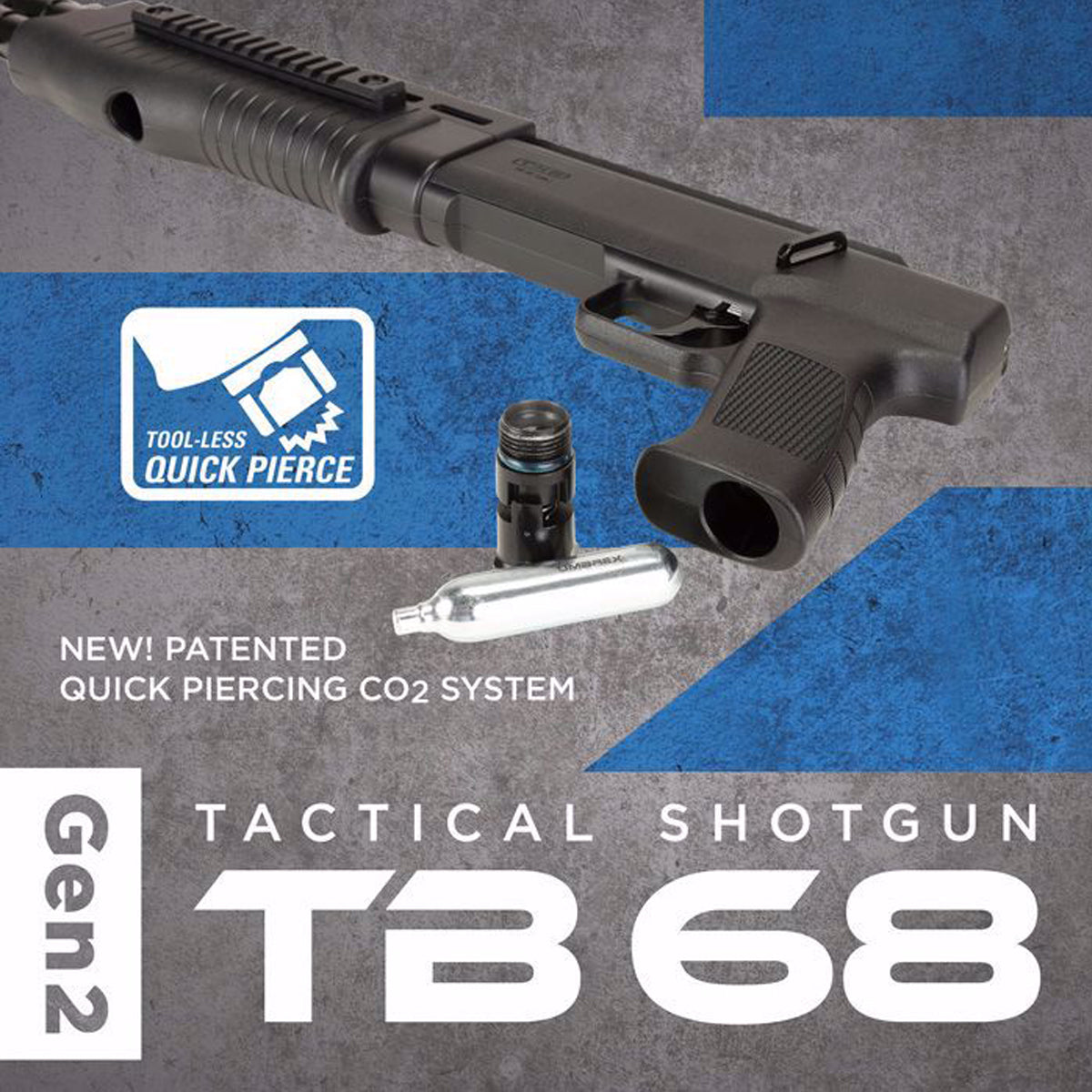 T4E TB .68 Caliber Paintball Shotgun GEN 2 box close up