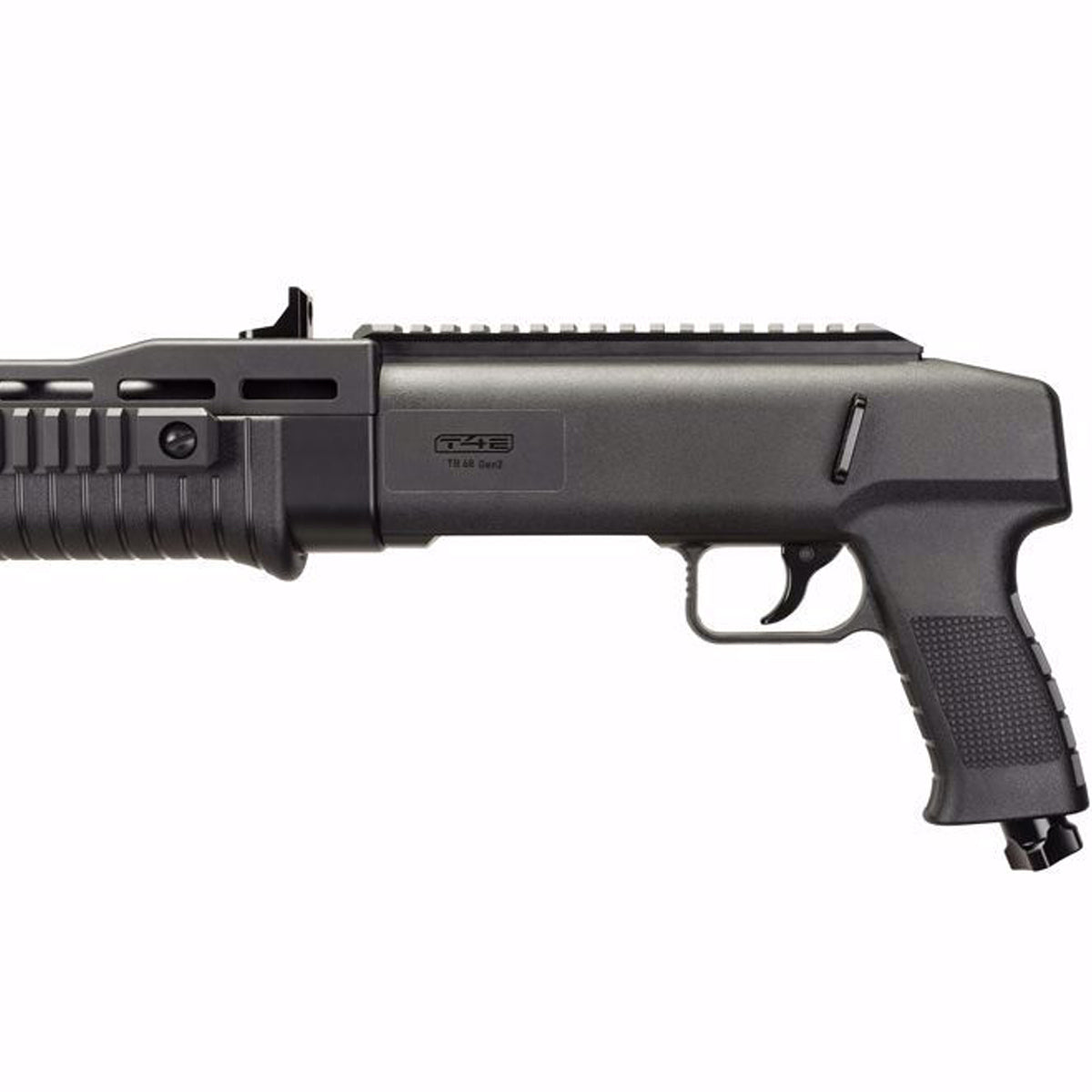 T4E TB .68 Caliber Paintball Shotgun GEN 2 back right side close up
