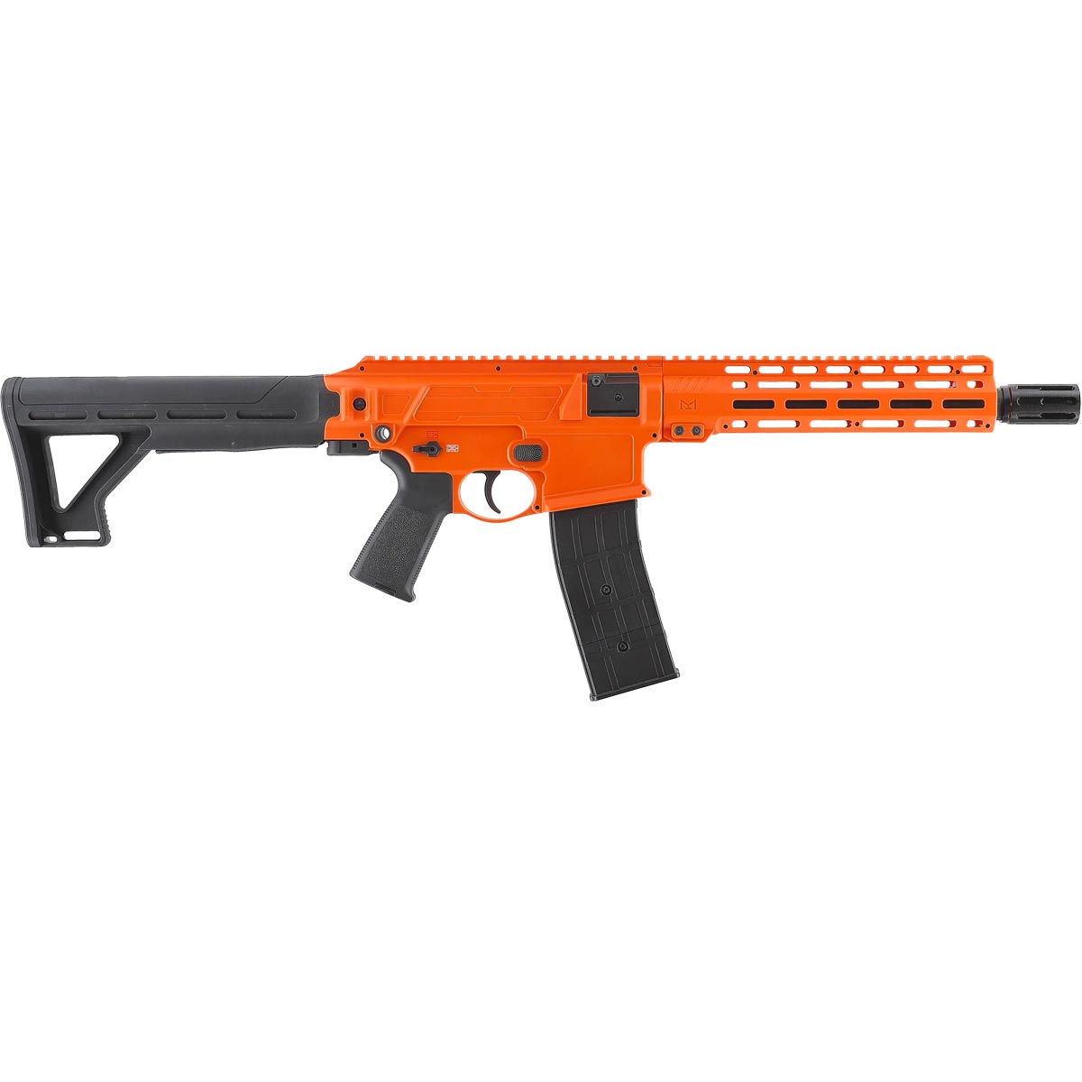 Right side of the P2P Defensor Rifle in orange
