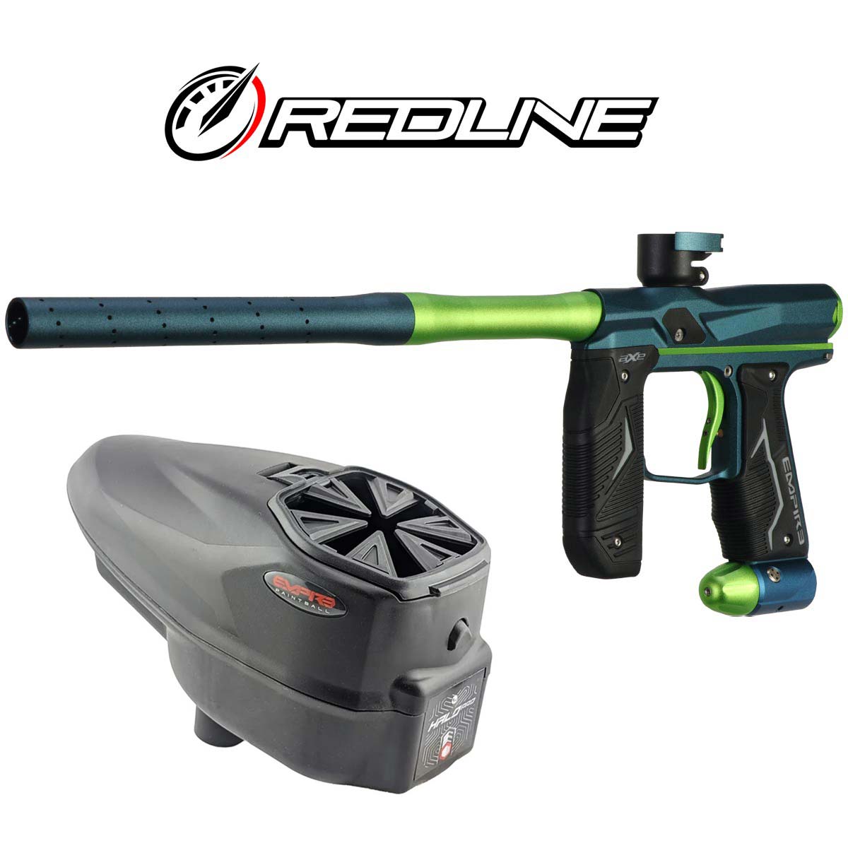 Empire Axe 2.0 Redline OLED Dust Admiral Blue Cadmium Green Halo Pro Combo