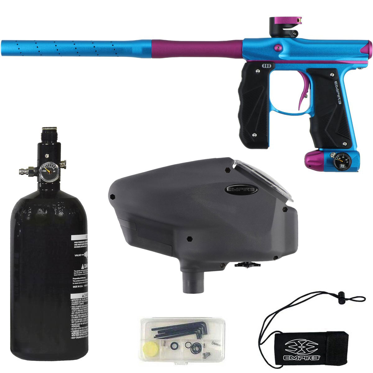Empire Mini GS Light Blue Pink Dust w 2 PC Barrel Rookie Package