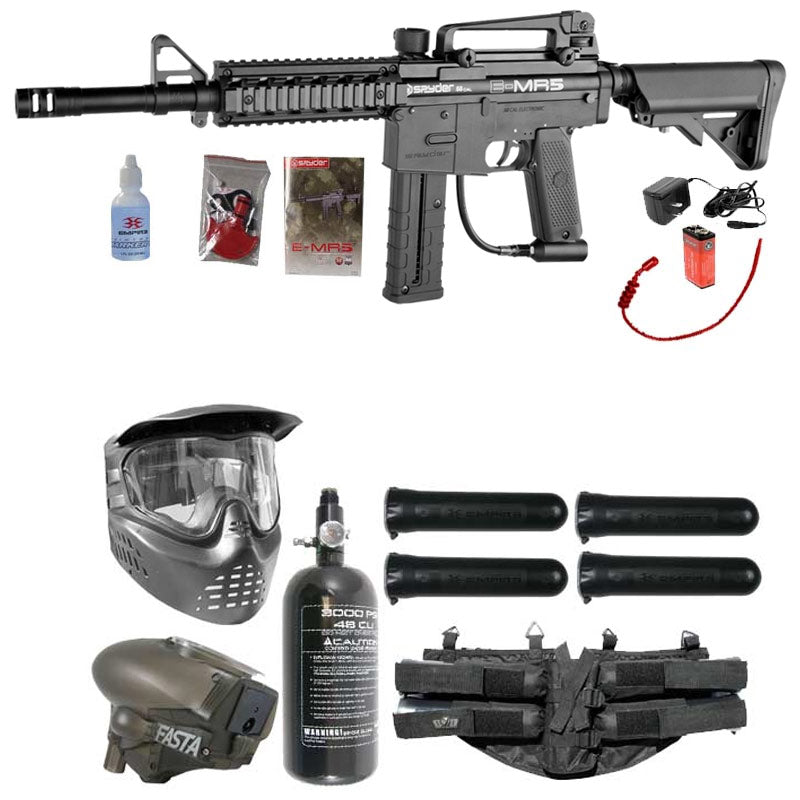 Spyder E-MR5 Paintball Rookie LED Package Diamond Black