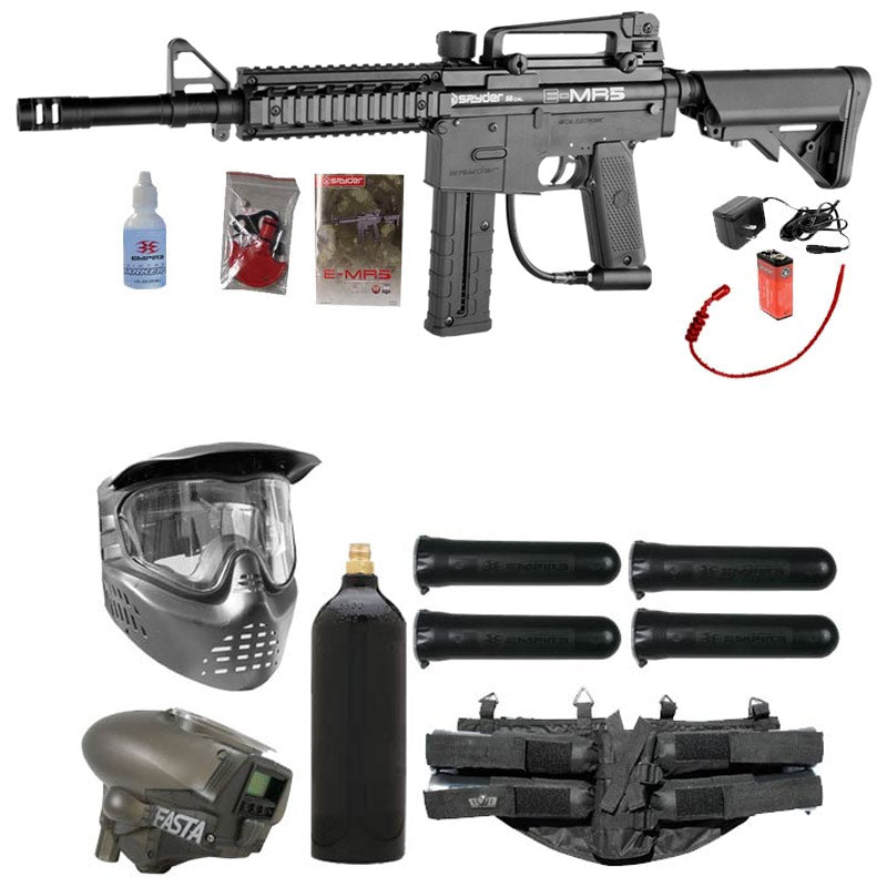 Spyder E-MR5 Paintball Starter LCD Package Diamond Black