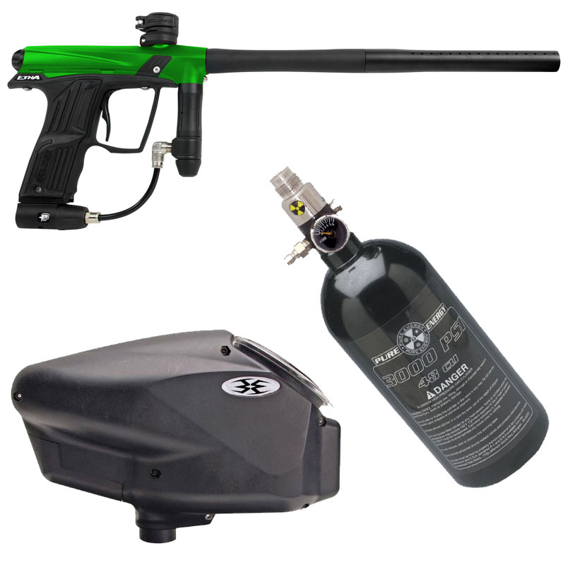Planet Eclipse Etha Paintball Marker Package - Bright Green/Black