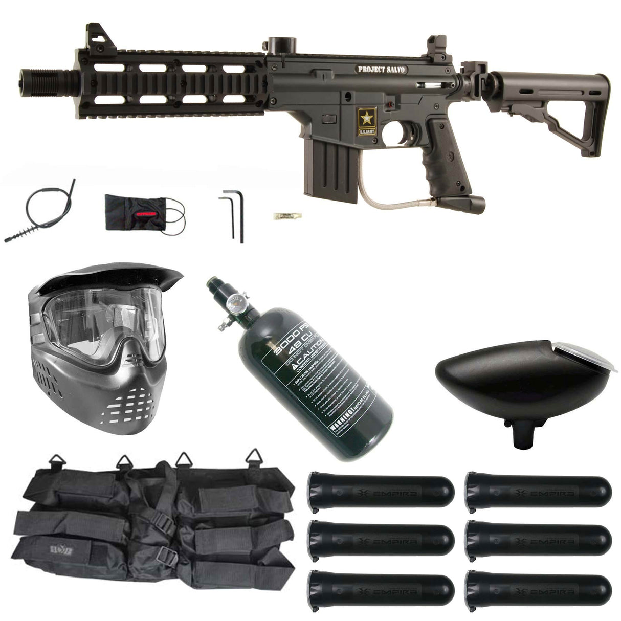 Tippmann US Army Project Salvo Paintball Rookie Package