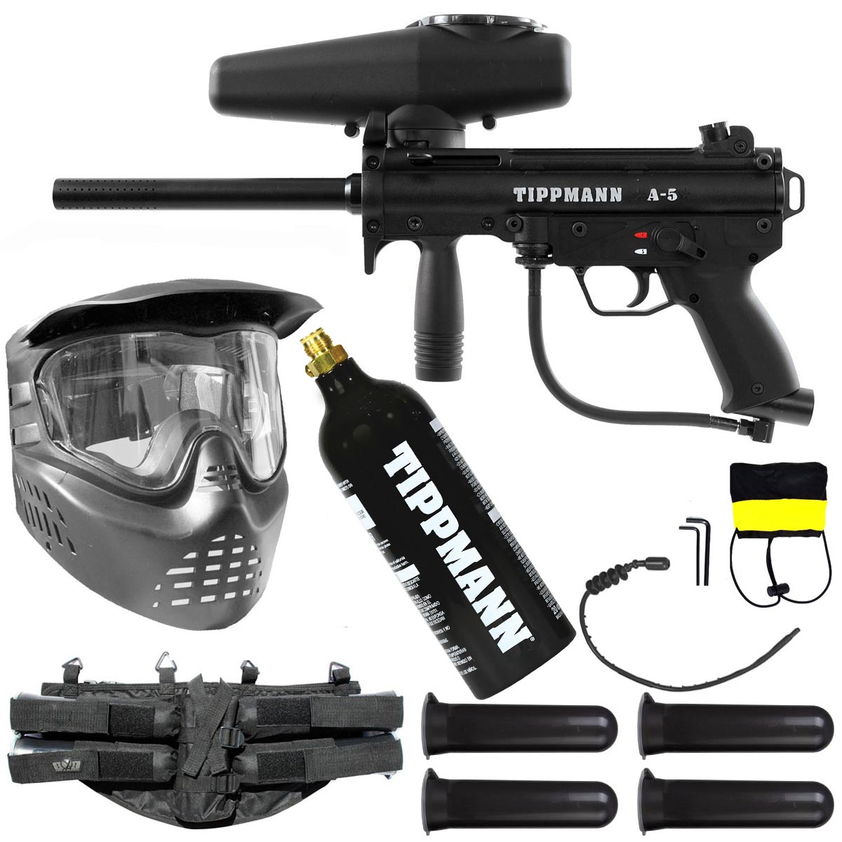 Tippmann A-5 Paintball Marker Starter Package
