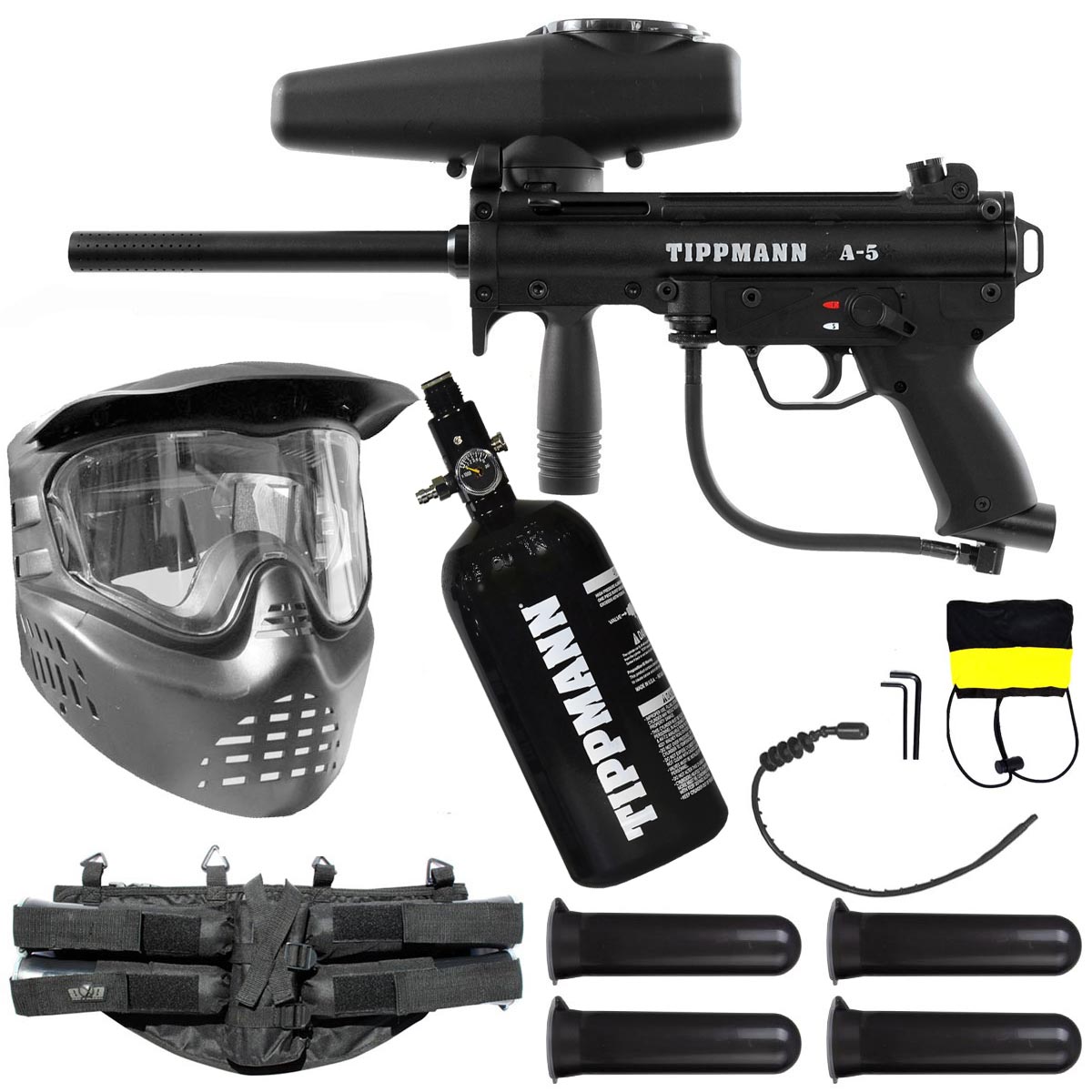 Tippmann A-5 Paintball Rookie Package