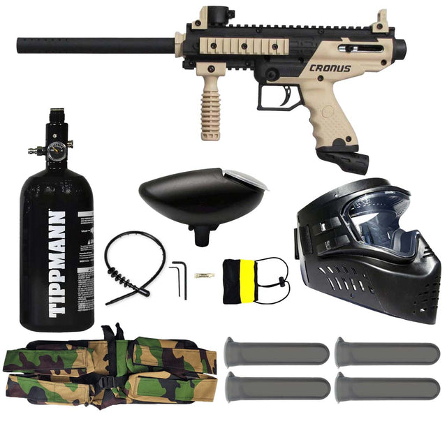 Tippmann Cronus Paintball Gun Rookie Package Tan / Black
