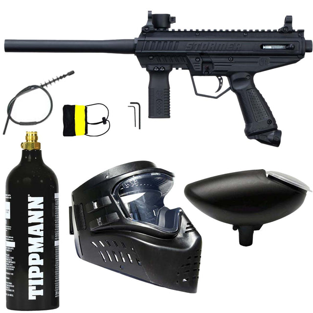 Tippmann Stormer Basic Paintball Marker Black CO2 Package kit