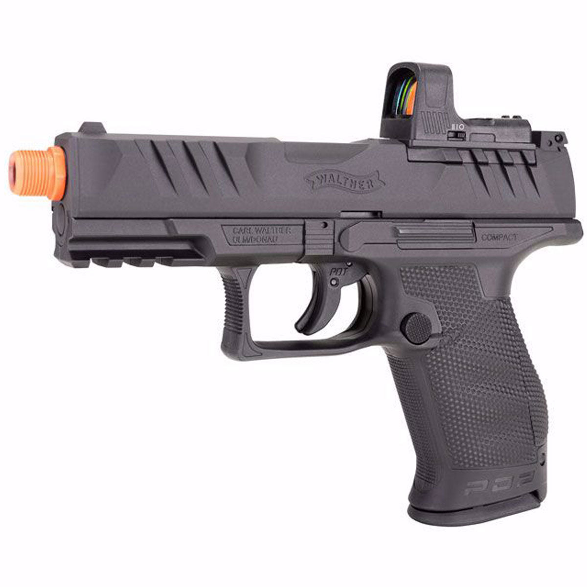 Walther PDP Compact FS Airsoft Pistol Black w Optic