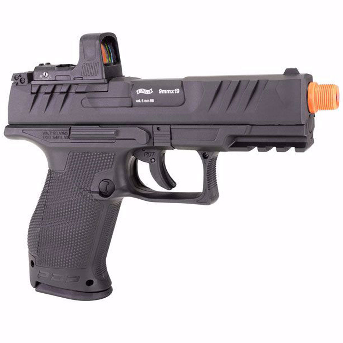 Walther PDP Compact FS Airsoft Pistol Black w Optic