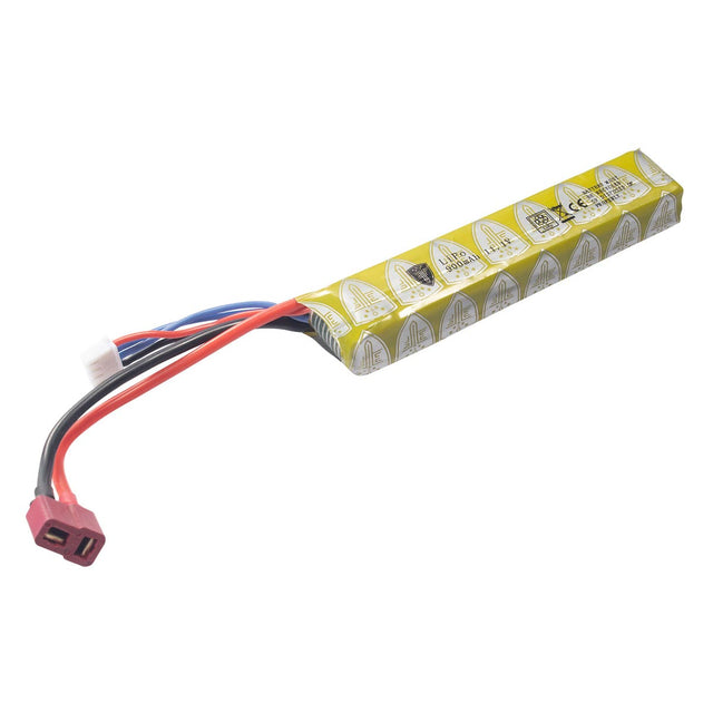 Elite Force 11.1V Lipo 900 MAH 15C Stick Battery with Deans Wired Female Connector on a white background