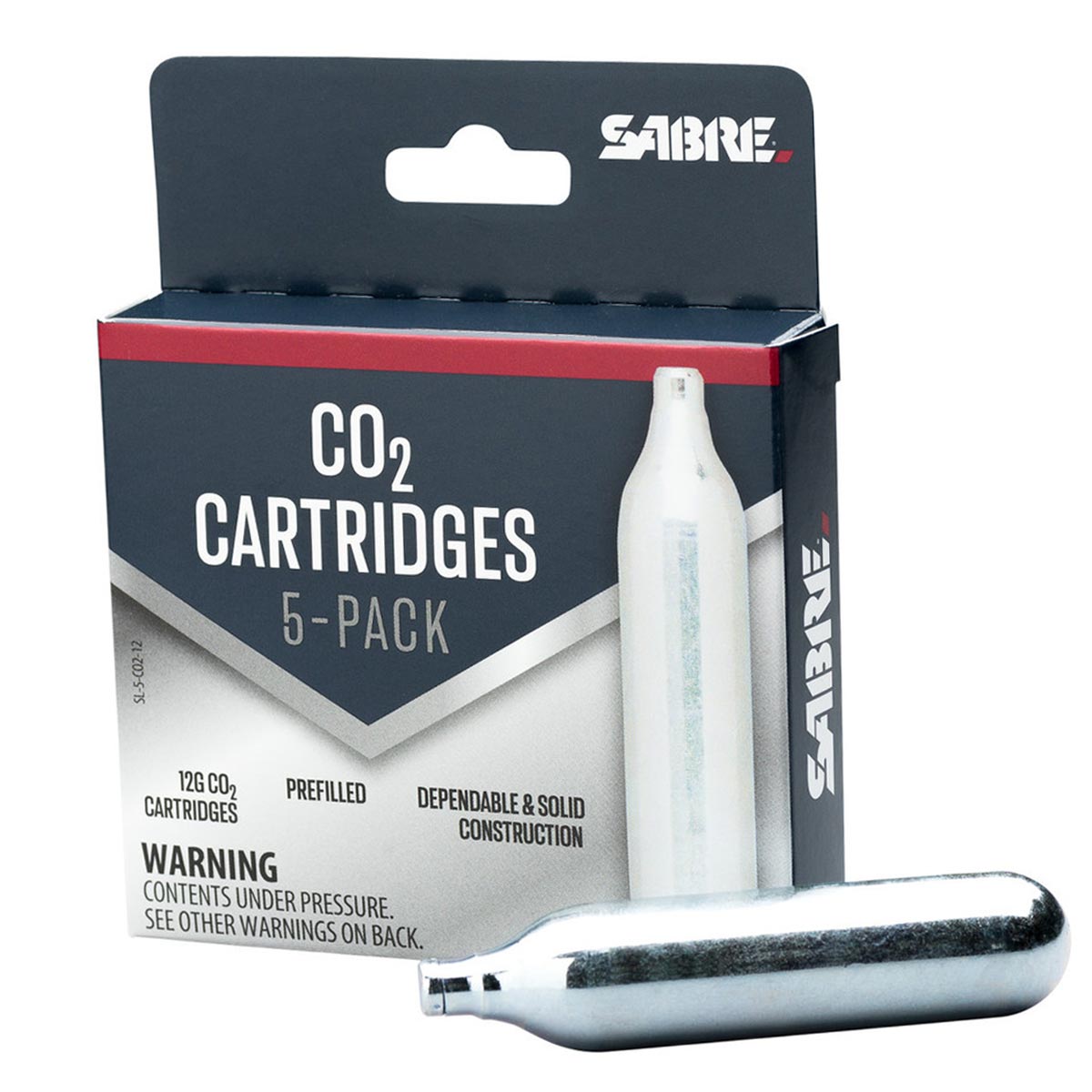 Sabre 12 Gram Co2 Cartridges 5 Pack