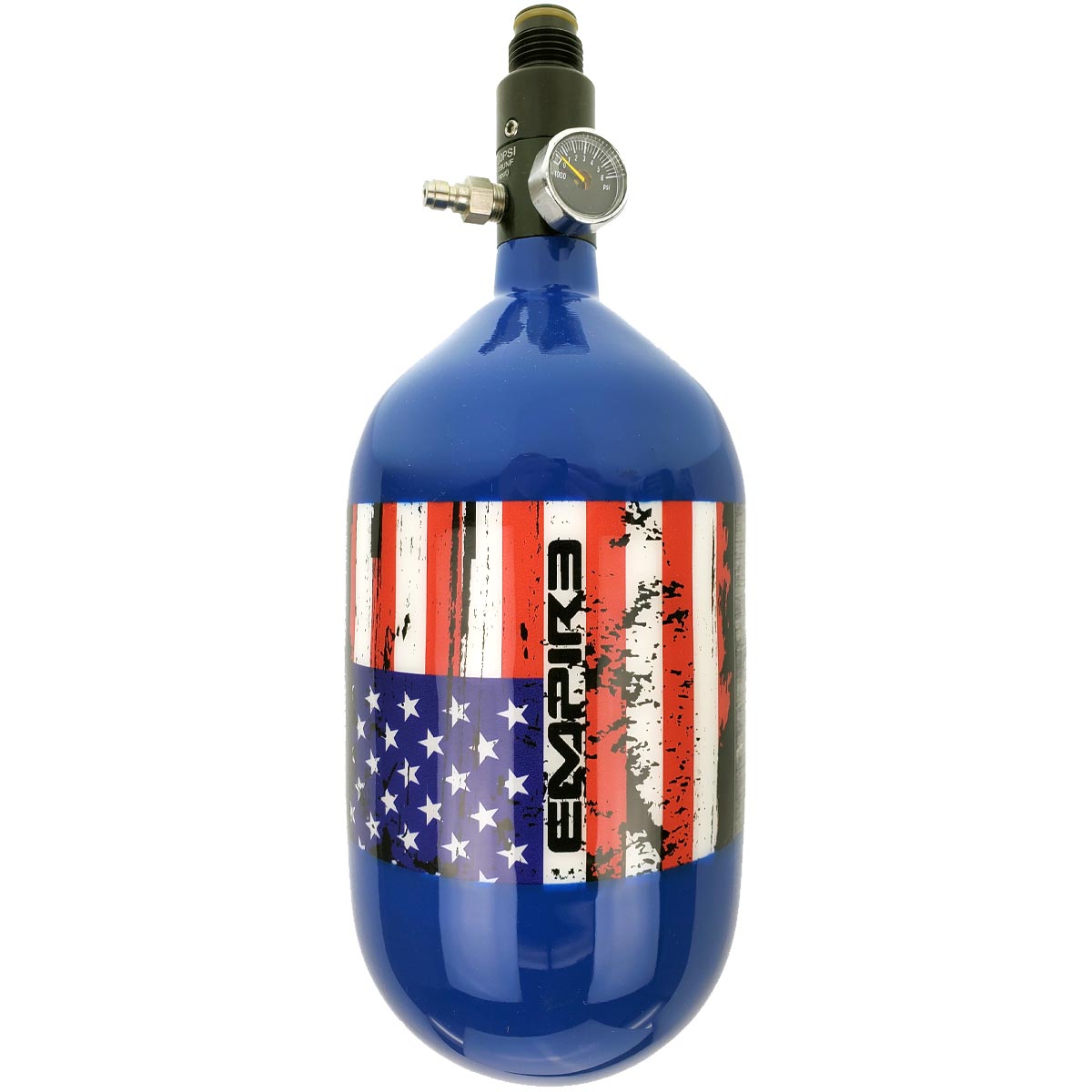Empire Mega Lite Carbon Fiber Air Tank 68ci 4500psi Flag Blue 06/22 Born Date