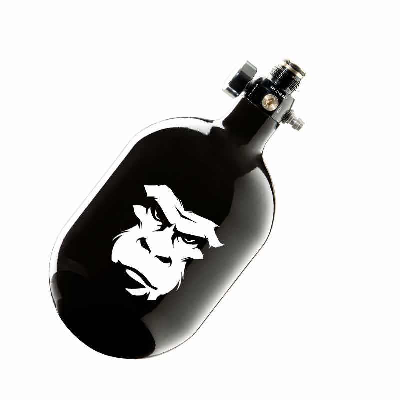 Guerrilla Air 48 ci 4500 psi Carbon Fiber Compressed Air Tank W/Myth 4.5 Reg Black