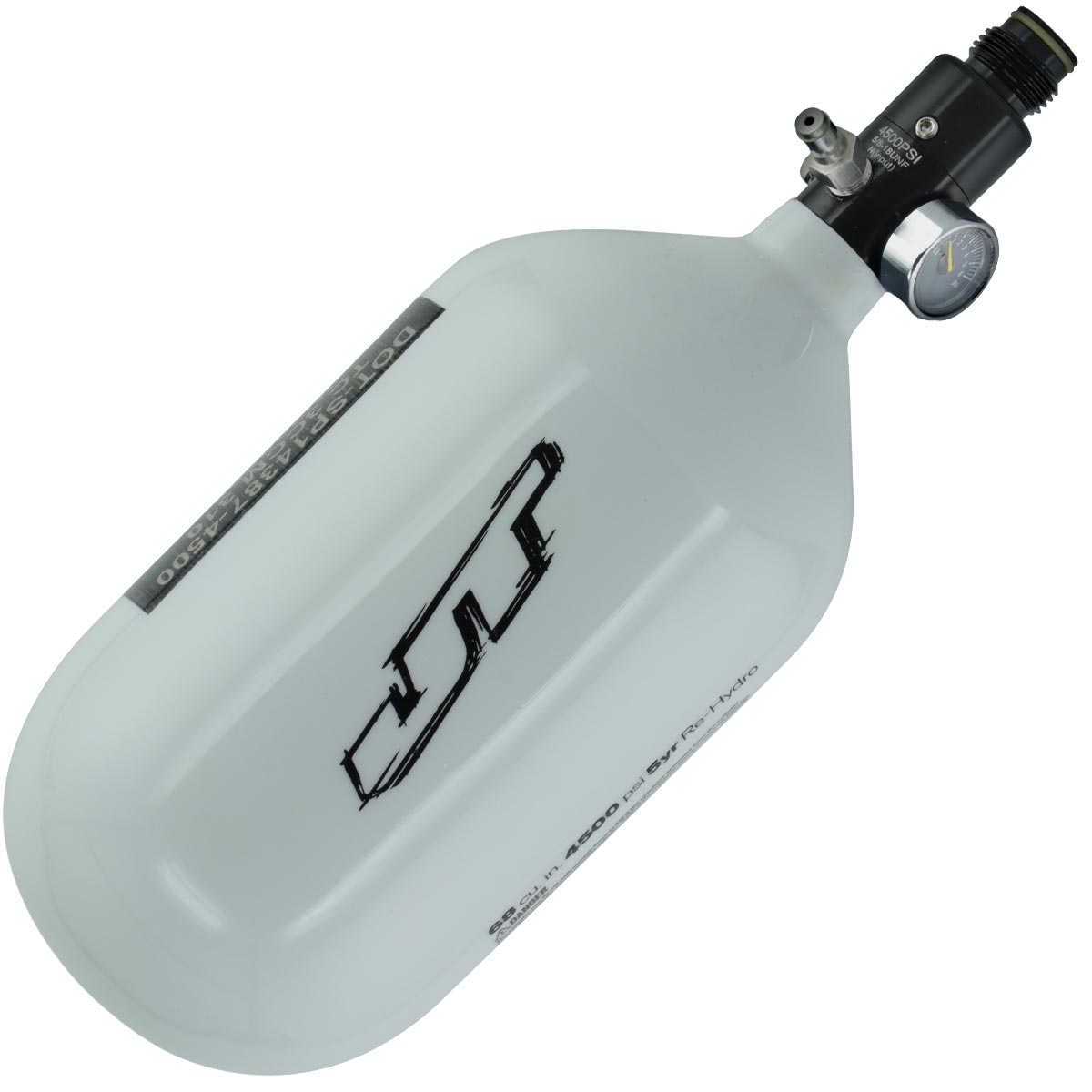 JT Mega Lite Carbon Fiber Air Tank 68ci 4500psi Grunge White Black Born Date 05/22