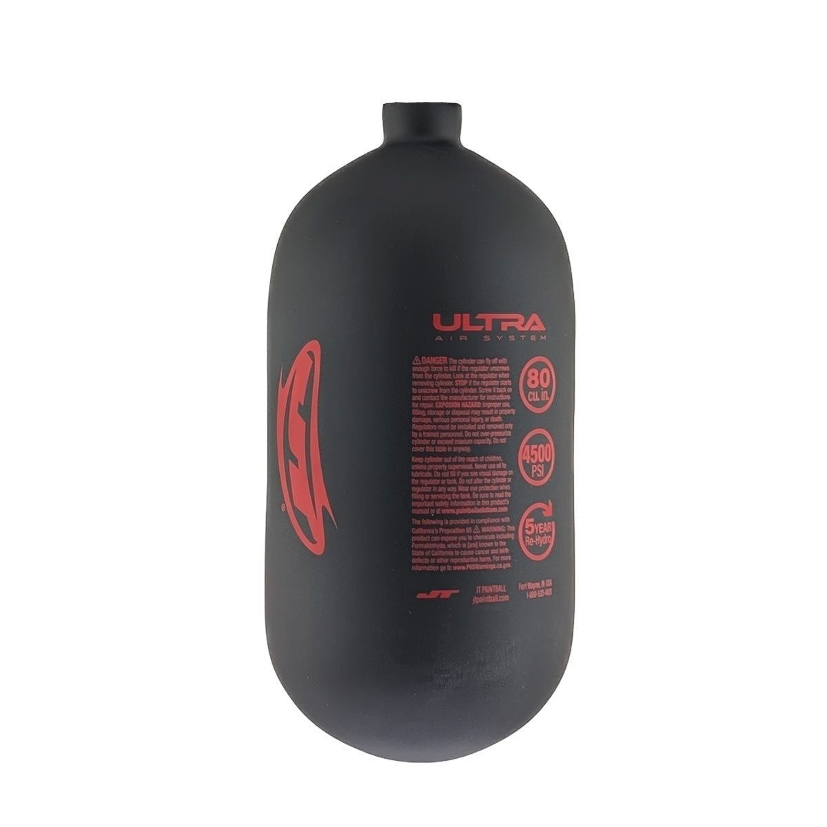 JT Ultra Carbon Fiber Air Tank 80ci 4500psi Bottle Only