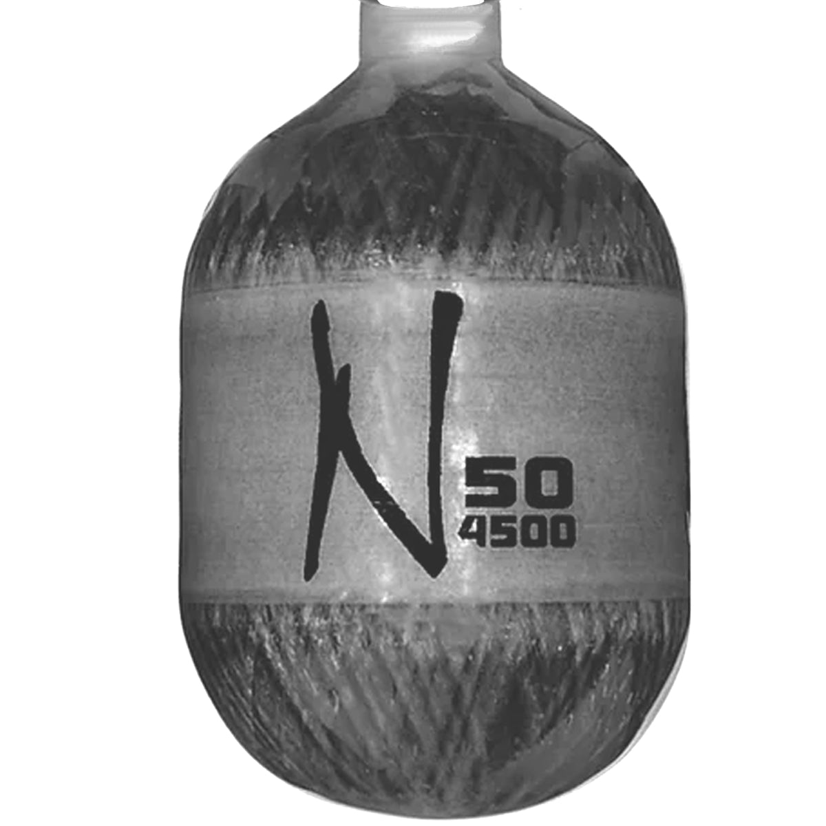 Ninja Paintball 50ci 4500psi Air Tank Lite Grey Tank Only